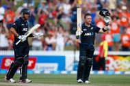 Taylor (L) was often overshadowed by Brendon McCullum